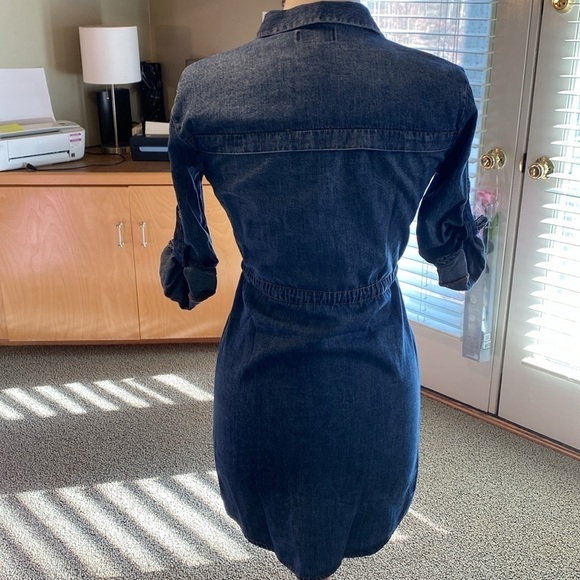 Denim Shirt Dress Size XS in Like New Condition - Picture 5 of 8